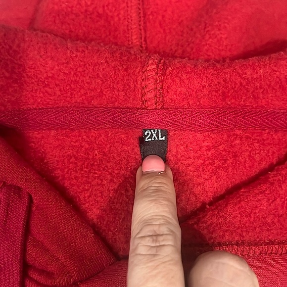 NFL Washington Redskins Burgundy Embroidered Emblem Hooded Sweatshirt, 2XL - Picture 8 of 8